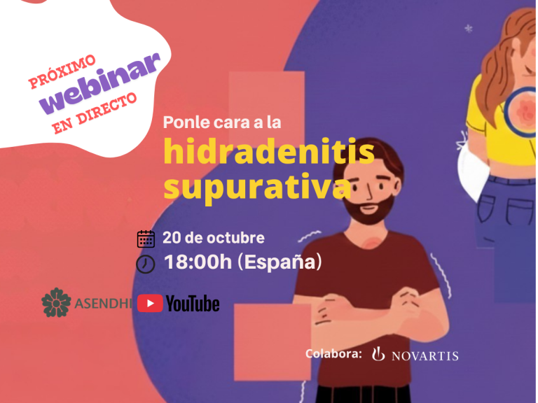 Os invitamos a nuestro próximo WEBINAR «Ponle cara a la Hidradenitis Supurativa»